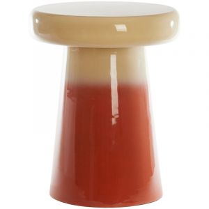 Light&living - Table d'appoint sakiz crème avec orange foncé –