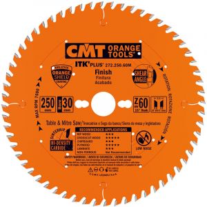 Cmt Orange Tools 272.250.50M - Lame Circulaire Ultra ITK HW 250x2.4/1.6x30 Z=50 FTG+4ATB+S