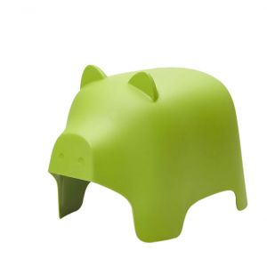 Sobuy Tabouret Enfant Design Pouf pour Enfant Tabouret de Siège Chaise pour Enfants Siège Garçons et Filles Cochonnet Vert KMB14-GR