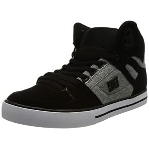 DC Shoes Shoes Pure Leather High-Top Shoes, Basket Homme, Schwarz, 39 EU