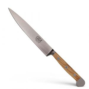 Güde Couteau à découper 16cm forgé modèle Alpha Olive manche en bois