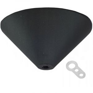 Cache pour câbles de lampe Rosace pour plafonnier, NOIR.