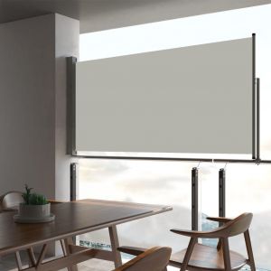 VidaXL Auvent latéral rétractable de patio 80x300 cm Crème