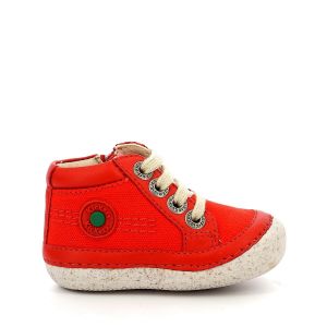 Kickers Garçon Unisex Kinder SONISTREET Bottine, Rouge, 19 EU
