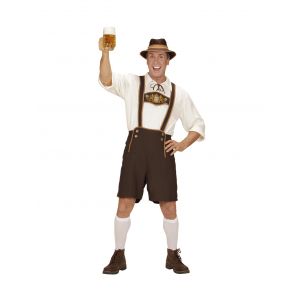 Widmann 05580 COSTUME UOMO BAVARESE LEDERHOSEN XXL MARR #0558