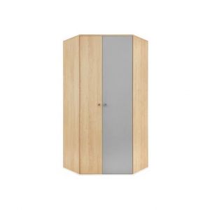 Armoire d'angle Omaha R119, 190x90x90cm, Portes d'armoire: Avec des charni&egrave;res