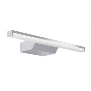 Eglo Connect.z Applique murale LED connect&eacute;e Regello-Z, 60 cm, lampe miroir pour salle de bains ZigBee, app et commande vocale Alexa, blanc chaud &ndash; froid, RGB, dimmable, argent&eacute;, IP44