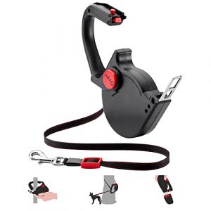 Laisse pour chiens Laisse Multifonction 5m Poign&eacute;e Rabattable S&eacute;curis&eacute;e