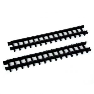 Lemax Rails droits extérieurs x 2 pour Circuit train 50x4,5x1,5 cm