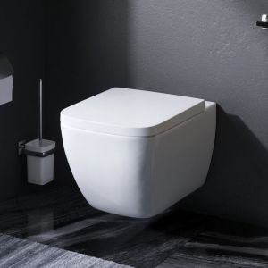 WC suspendu FlashClean avec abattant, Blanc AM.PM Gem CGA1700SC