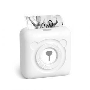 Buyounger Mini Imprimante Photo Imprimante Thermique Bluetooth Imprimante sans Encre Portable Imprimante Multifonction Petite Taille Noir Et Blanc Imprimante pour DIY Photos, Notes