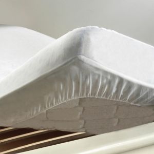 Protège-Matelas - 80 X 200 Cm - Molleton - France - Blanc Blanc