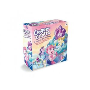 Croque carotte licorne course dans les nuages - parcours avec pieges - jeu de societe enfant 4 ans - set grand classique et carte