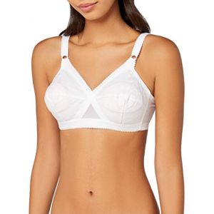 PLAYTEX C&oelig;ur Crois&eacute; Classique, Soutien-gorge de Tous les Jours Femme, Blanc, 100D (Taille Fabricant: 85D)
