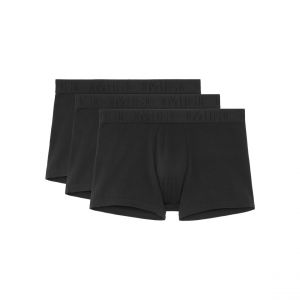 HOM Boxers TONAL X3 Noir - Taille EU S