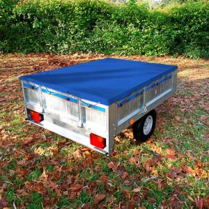 B&acirc;che de remorque Plate 130 x 105 x 7,5 cm en PVC renforc&eacute; 650 g/m&sup2; - Imperm&eacute;able et Anti UV - Fabrication Fran&ccedil;aise - Direct Usine