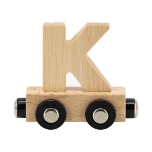 Lettre Train Naturel Lettre K MULTICOLORE Tryco