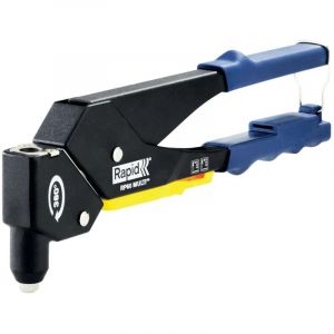 Rapid Kit de Pince &agrave; Riveter RP60 MULTI avec T&ecirc;te Pivotante & Buse Multiple pour Rivets Pop en Aluminium de &Oslash;3,2; &Oslash;4,0; &Oslash;4,8mm &ndash; Kit de Riveteuse Robuste avec Mallette, Rivets & Forets - (5001720)