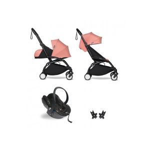 Image de Babyzen Poussette YOYO2 cadre noir 0+ 6+ siège auto Rose