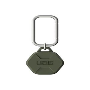 Urban Armor Gear UAG Rugged Case for Apple AirTag with Carabiner - Scout Olive - Étui pour airtag - silicone - olive - pour Apple AirTag