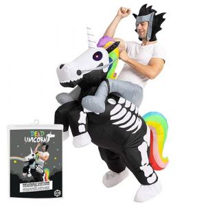 Costume gonflable licorne squelette adulte - original cup cos-deaduni