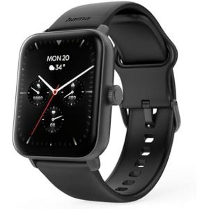 Hama Montre 6010 Écran Tactile Noir, Design Élégant et Fonctionnalité Avancée