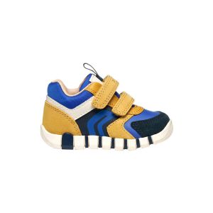 Geox B&eacute;b&eacute; gar&ccedil;on B Iupidoo Boy First Walker Shoe, Ochre Royal, 19 EU