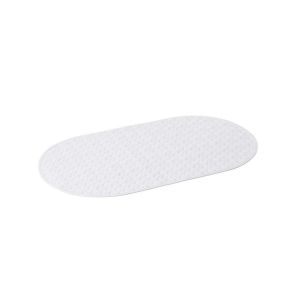 Wadiga Tapis Salle de Bain Antidérapant PVC Blanc