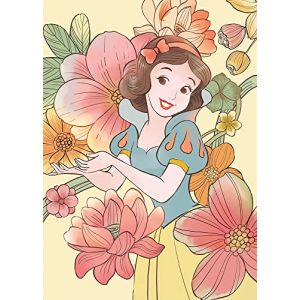 Komar Affiche d'art Disney - Snow White Flowers - Taille: 50 x 70 cm - color&eacute;
