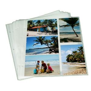 Lot de 40 feuillets CPC pour classeurs photos à pochette 10x15