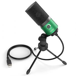FIFINE USB Microphone d'enregistrement de Studio, Micro à Condensateur pour PC, PS4, Mac, Windows (K669G)