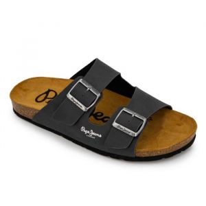 Image de Pepe Jeans Mules - Traie double bride - Cuir - Homme - Marron clair