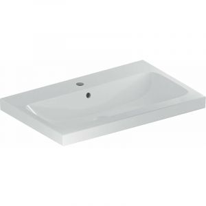 Geberit ICon Light lavabo &agrave; poser, 75 cm x 48 cm, sans trou de robinet, sans trop-plein, 501848, Coloris: blanc/KeraTect - 501.848.00.2