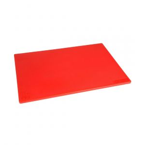 Hygiplas Planche à découper antibactérienne basse densité rouge