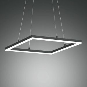 Fabas Luce Suspension LED Bard 42x42 cm, anthracite