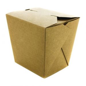 Boîtes à Pâtes Kraft 1L - x 400 - Vegware - Papier carton1 70x900x107mm