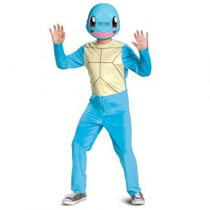 Pokémon - Déguisement Enfant Carapuce avec Coquille Texturée et Masque - Taille L 10 à 12 Ans - Licence Officielle - Costume de Jeu et Halloween
