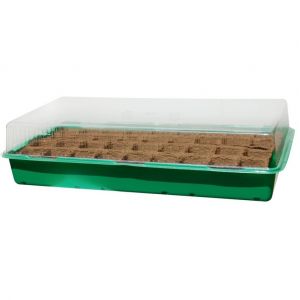 Nortene Mini serre "Growing Kit" avec plaque biod&eacute;gradable - 6 x 6 cm