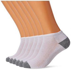 DIM Lot de 6 paires de socquettes courtes Blanc - Taille 40/45