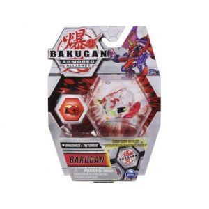 Bakugan Battle Planet - Dragonoid X Tretorous + Carte - Boule Rouge Transparente - Figurine - Jouet Garcon