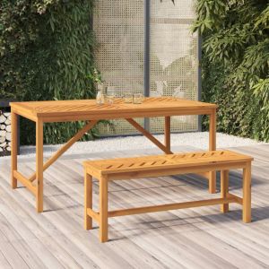 Image de VidaXL Banc de jardin 110 cm bois massif d'acacia