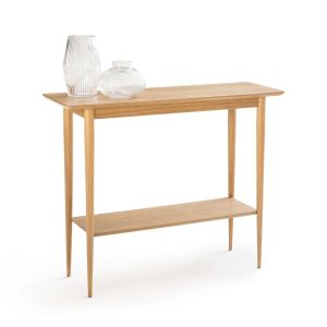 Image de Console double plateau en frêne, Lussan Naturel Taille Taille Unique