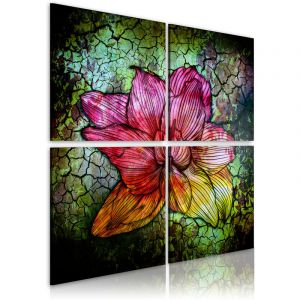 Artgeist Tableau - Fleur de verre - 80x80