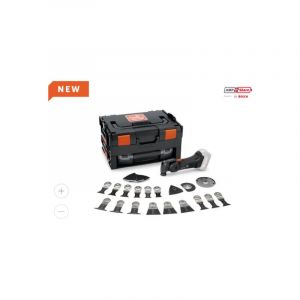 Fein Multimaster sans fil AMM 700 Max BLACK EDITION 4.0 Ah AS, plus 30 accessoires AMPShare, StarlockMax, MultiTool pour l’aménagement et la rénovation,batterie et chargeur rapide non inclus