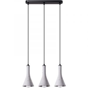 Sollux SL.1225 - Suspension filaire REA 3xE14/12W/230V béton