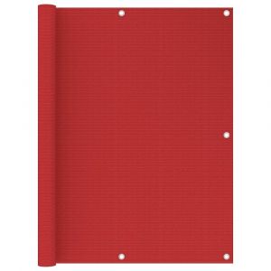 Écran de balcon brise pare vue protection confidentialité 120 x 300 cm PEHD rouge 02_0010342