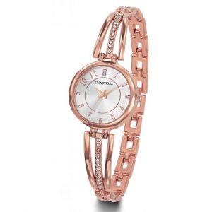 Trendy Kiss Montre TMRG10110-03 - Montre Bracelet Doré Rose Strass Femme