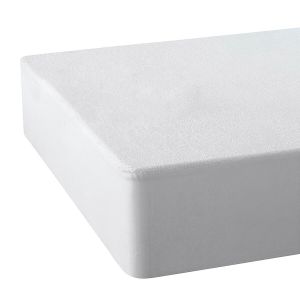 Protège matelas imperméable antiacarien Blanc Taille 180x200 cm;160x200 cm;140x200 cm;140x190 cm;120x190 cm;90x200 cm;90x190 cm;80x200 cm;80x190 cm