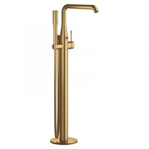 Grohe Essence Mitigeur monocommande Bain/Douche 1/2?, montage au sol, Cool Sunrise brossé (23491GN1)