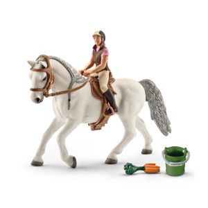 Schleich Figurine Cavalière Sur Jument Lipizzan - La Figurine